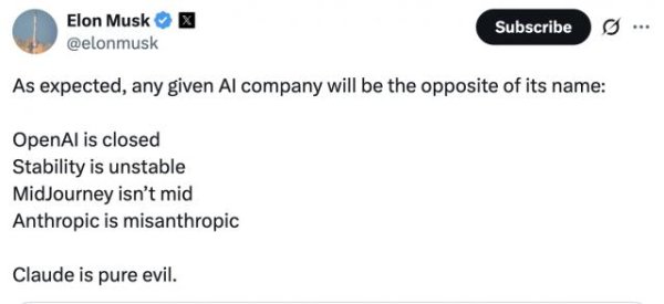 股配所 新研究揭穿Claude底裤，马斯克盖棺定论
